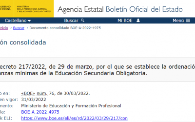 Recopilación de artículos legales sobre necesidades educativas específicas en la ESO.